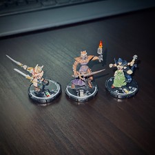 MAGE KNIGHT 3x UNIQUE RARE Set Tabletop Miniaturen DnD Fantasy Figuren RPG Spiel