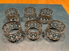 6 edle Serviettenringe