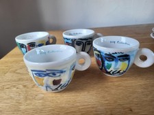4 Illy Espresso Tassen Art collection 1995 facce italiane