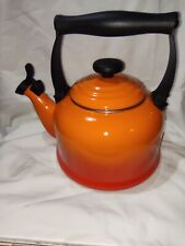 2Lit Le Creuset Wasserkessel Wasserkocher orange Emaille Induktion