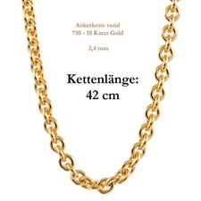 2,4 mm 750- 18 Karat Gold
