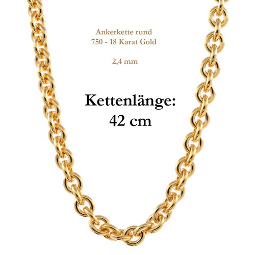 750 18 karat gold - 2,4,