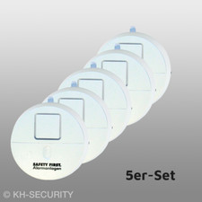 Glasbruch Fenster Alarm 130 dB - Einbruch Sensor Melder Schutz Anlage 5er-Set