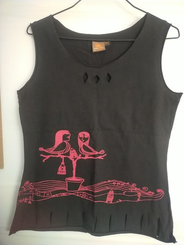 Shirt chapati schwarz rot - shirt,