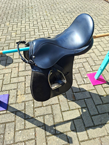 Dressursattel zoll leder - dressursattel,