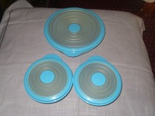 Tupperware Bungee 3 Schüssel Set hellblau