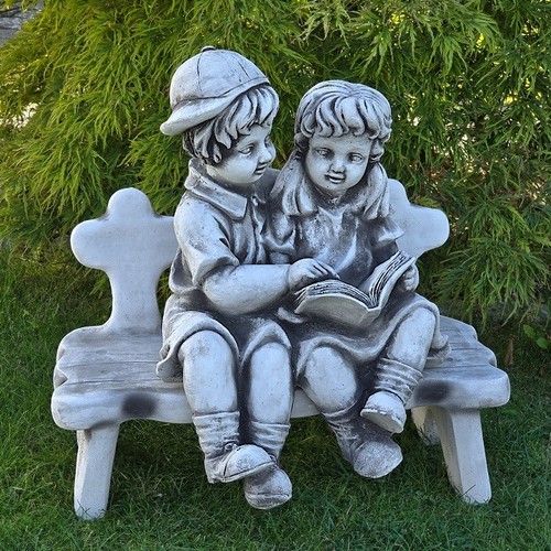 Steinfigur süße kinder mit - süße,