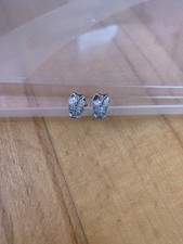 Eulenohrringe mit Glitzersteinchen, ungetragen