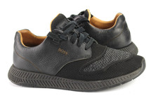 Boss Gr.41 Herren Halbschuhe Slipper Sneaker  Schwarz  TOP   J 864