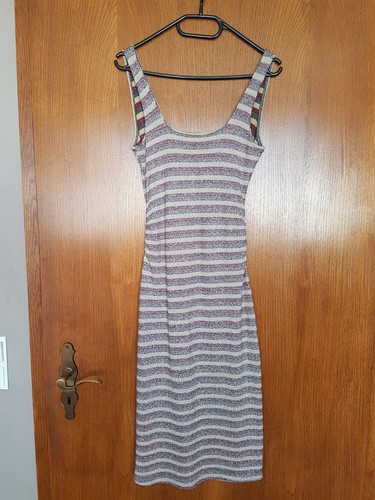 Knielanges glitzer kleid - -, von