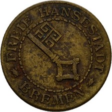 Bremen 2 Pfennig Notgeld 2,7g