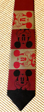 tolle  Krawatte  Disney Mickey Mouse Motiv dunkelrot, anthrazit, goldfarben