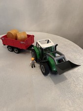 PLAYMOBIL 6130 Traktor mit Anhänger Und Zubehör Sehr Guter Zustand