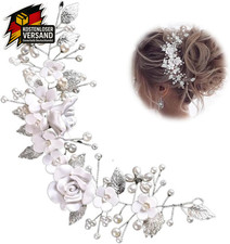 Silber Blumen Stirnband