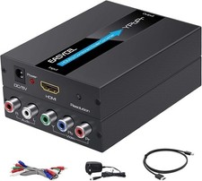 HDMI Zu Component (Ypbpr/Rgb / 5RCA) Scaler Konverter (Mit Scaler-Funktion, Alum