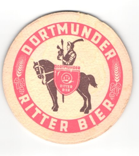 Bierdeckel dortmund ritter - bierdeckel,