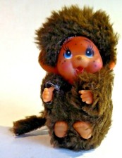 Original Monchichi Monschischi mit Fell **Rarität* 