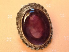 Extravaganter Amethyst Ring - 49 x 38 mm - Sterling Silber - 925 - Imposant ! 60