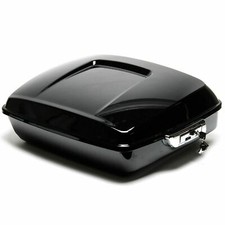  Chopped Top Gepäckbox case Schwarz glänzend für Harley Davidson Touring 14-18