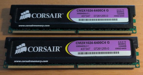 1gb corsair xms2 - 2x,
