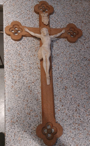 Holzkreuz mit jesus - jesus, holz