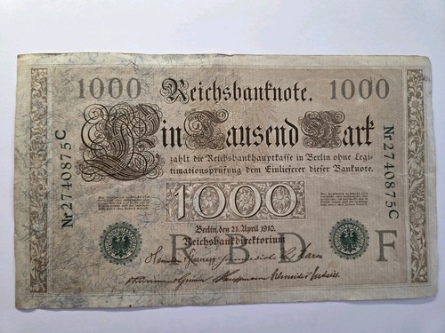 Reichsbanknote deut reich - reichsbanknote,