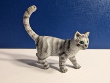 Tierfigur... Katze - Hartgummi / PVC, Farbe.... grau