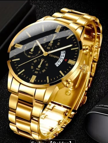 Geneva herren quarz uhr - herren, gold