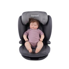 Fourward Autositz Kindersitz mit ISOFIX ECE R129 Für 100 - 150 CM 11-36 kg Grau