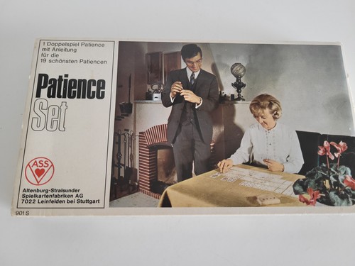 Vintage patience kartenspiel - patience,