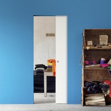 Schiebetür in der Wand laufen