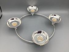 * Org. Partylite P7745 Kerzenhalter / Ring Century silber Metall * Top Zustand *