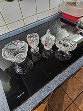 Anna Hütte Bleikristall 4 Teilig Top Zustand Vintage 70er Jahre 1× dekor carat