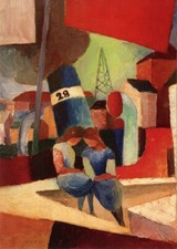 Kunstkarte august macke - august,