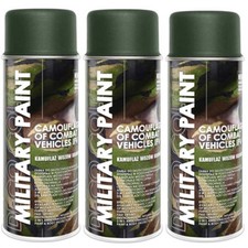 DECO COLOR 3 Stück 400ml Militärlack Army Lackspray Tarnfarbe Lack Farbe wählbar