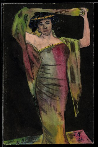 Künstler handgemalt - künstler-ak,