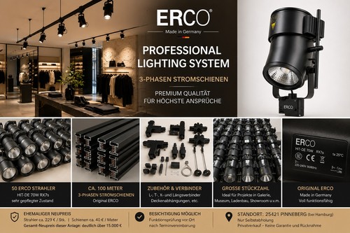 Erco stromschienenstrahler - erco,