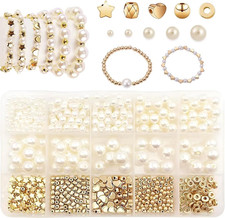 720 Stück Schmuck Selber Machen Set: Perlen für Armbänder Erwachsene
