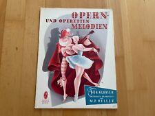 Klavier Noten 32 Opern und Operetten Melodien M.P. Heller 39 Seiten Birnbach