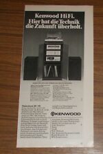 Seltene Werbung vintage KENWOOD SRC-100 Musikschrank HiFi Anlage 1977