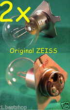 2x ZEISS 6V 30W BA20d OPMI HNO Mikroskop Ophthalmoskop OP Lampe Leuchte Med Bulb