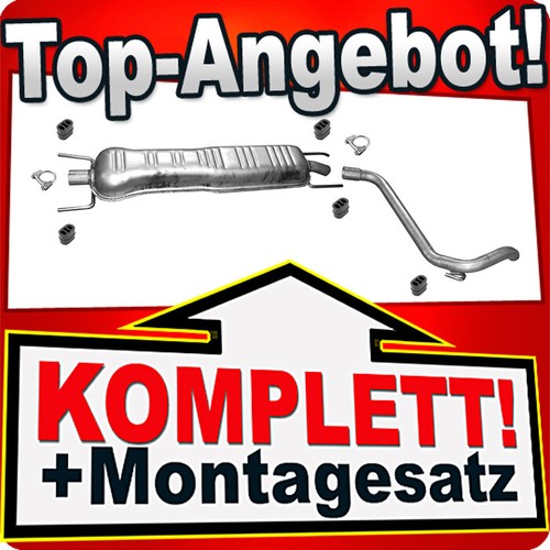 Auspuff für opel combo 6 - auspuff,