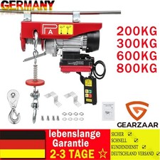 Elektrische Seilhebezug Seilwinde Hebezug mit Fernbedienung 200 kg-800 kg