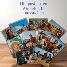 Winnetou III Filmpostkarten, Postkarten 10 x 15 cm aus dem Rialto-Film von 1965