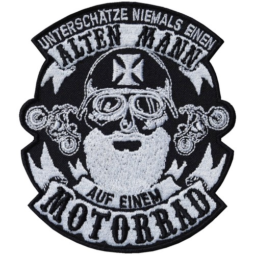 Aufnäher motorradfahrer - aufnäher:,