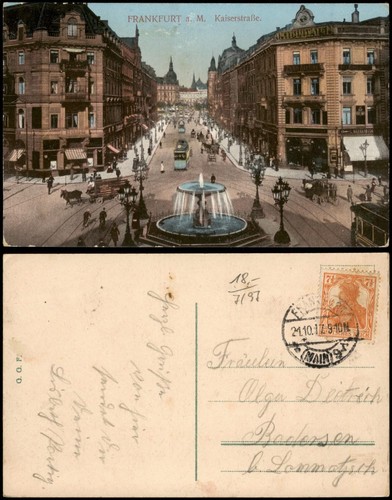 Ansichtskarte frankfurt - frankfurt, am