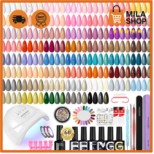 Nagellack set farben - 48w, uv
