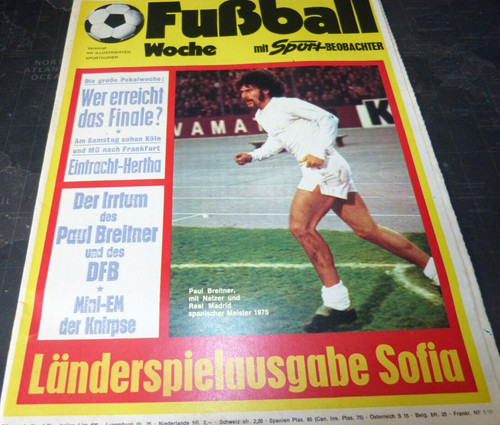 Fußball woche 1975 - woche, nr.18-