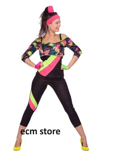 80er jahre aerobic - jahre, kostüm
