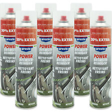 6x presto Power Bremsenreiniger Spraydose Teilereiniger 600ml
